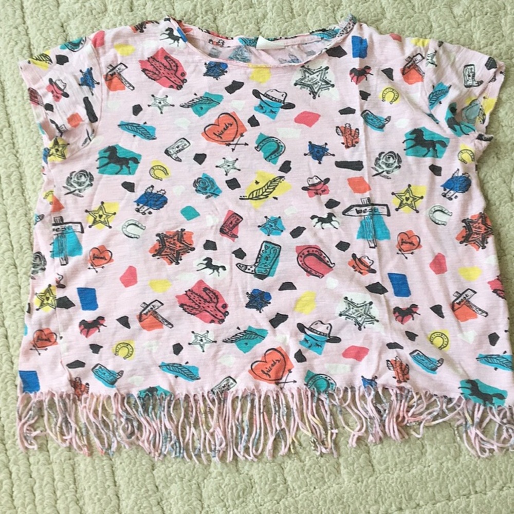 Fringe Short Sleeve Shirt !